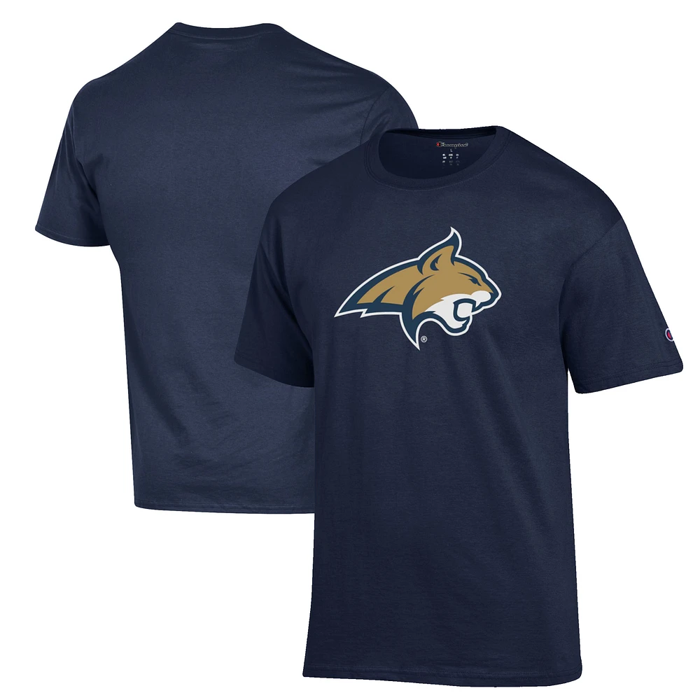 Men's Champion Navy Montana State Bobcats Primary Jersey T-Shirt
