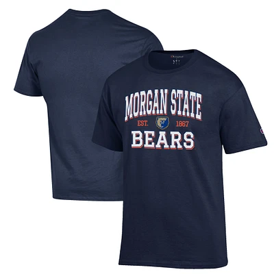 Men's Champion Navy Morgan State Bears Est. Date Jersey T-Shirt