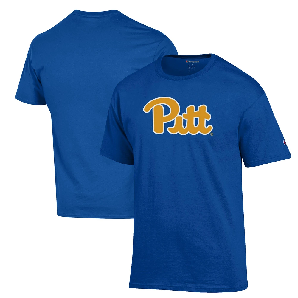 Men's Champion Royal Pitt Panthers Primary Jersey T-Shirt
