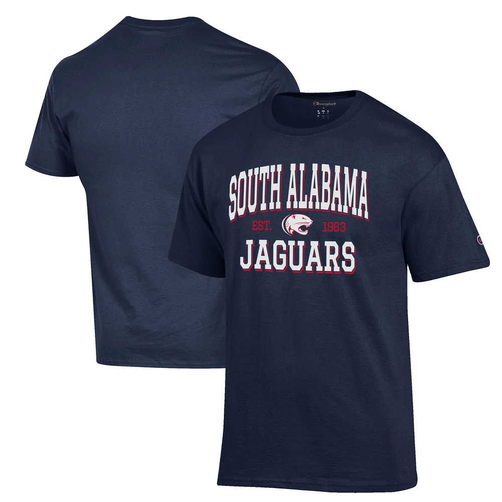 Men's Champion Navy South Alabama Jaguars Est. Date Jersey T-Shirt