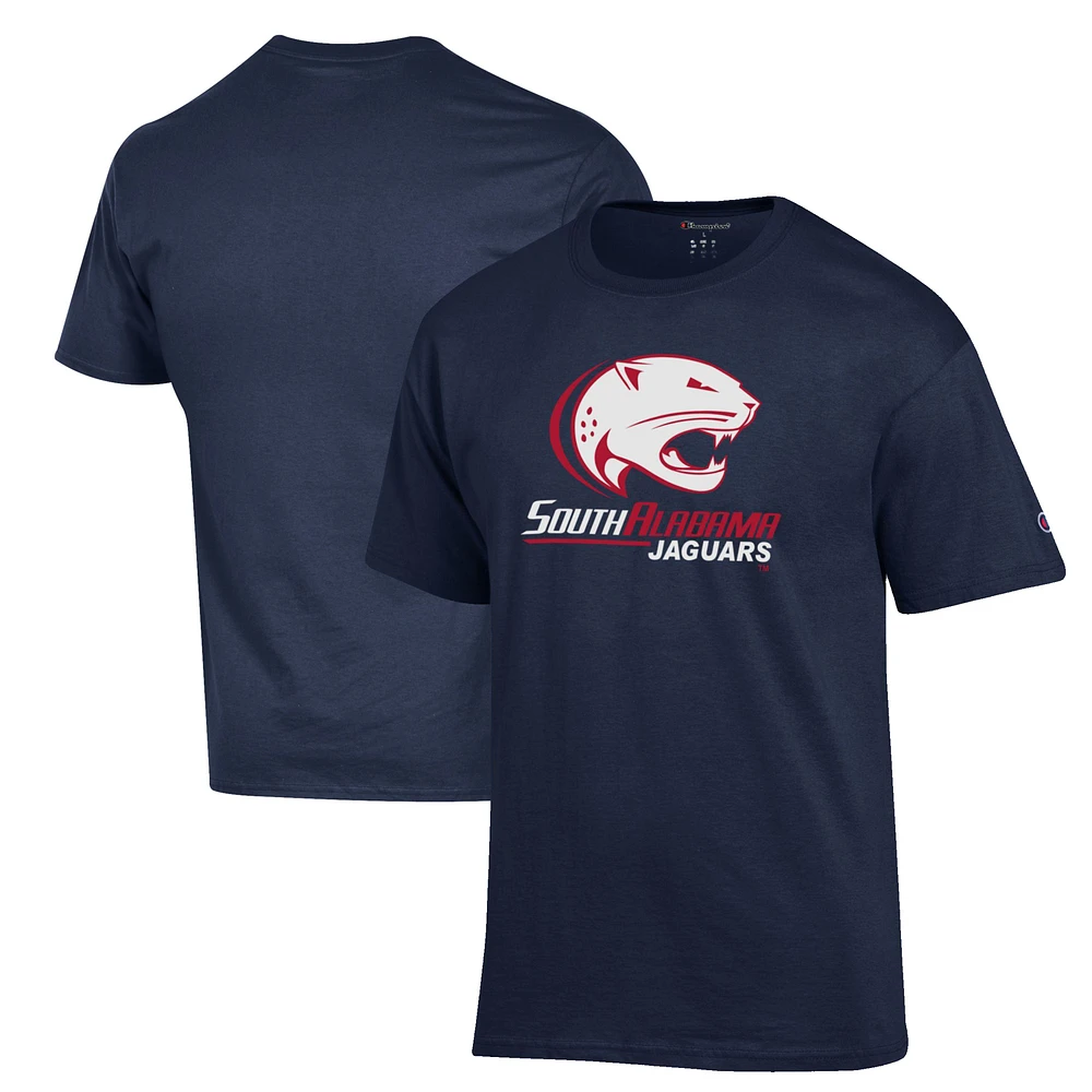 Men's Champion Navy South Alabama Jaguars Primary Jersey T-Shirt