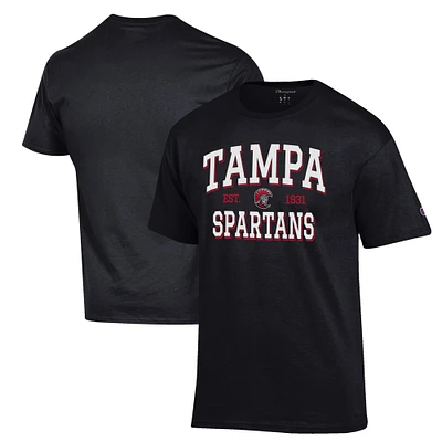 Men's Champion Black University of Tampa Spartans Est. Date Jersey T-Shirt