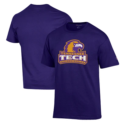 Men's Champion Purple Tennessee Tech Golden Eagles Primary Jersey T-Shirt