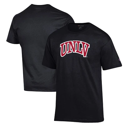 Men's Champion Black UNLV Rebels Primary Jersey T-Shirt