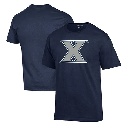 Men's Champion Navy Xavier Musketeers Primary Jersey T-Shirt