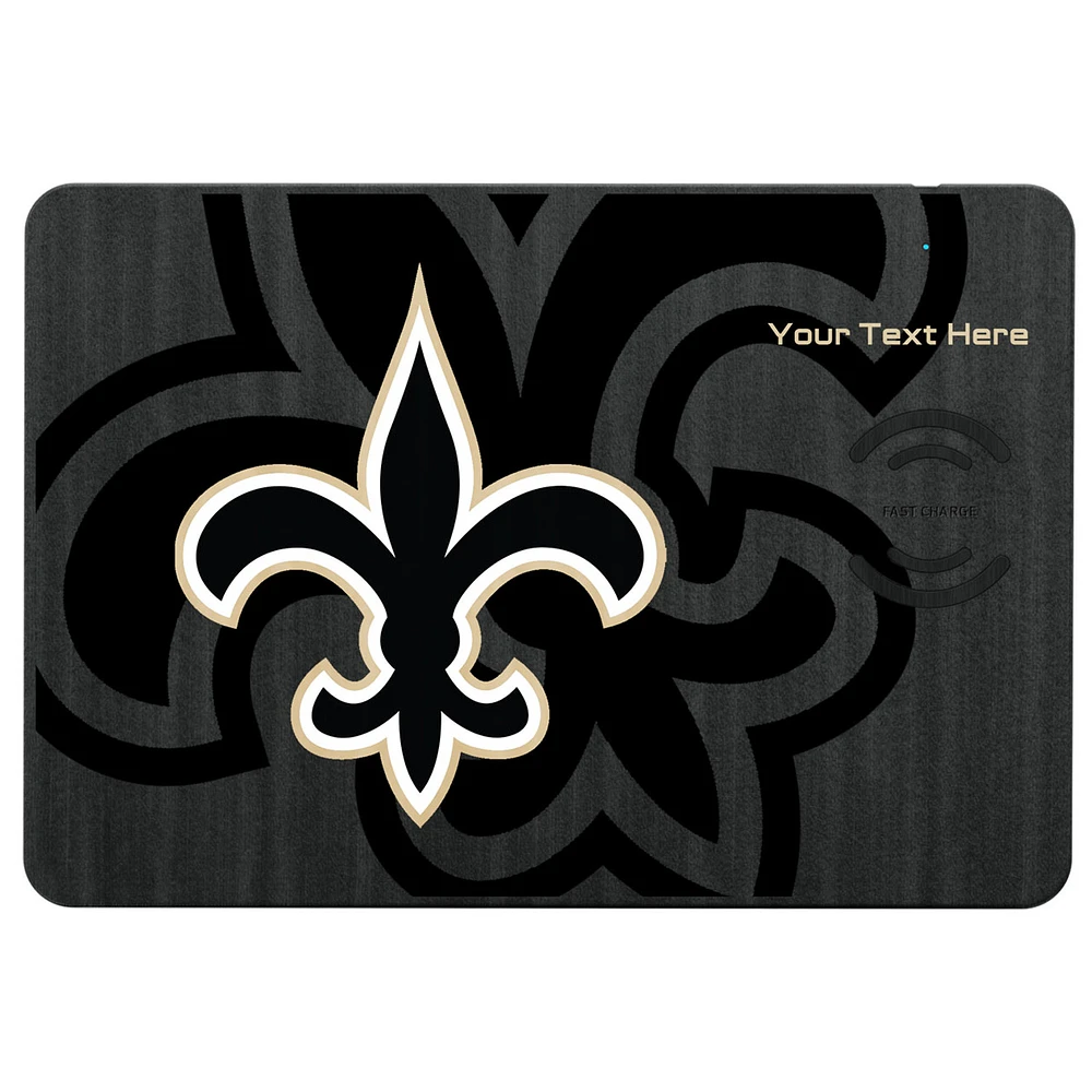 New Orleans Saints Personalized Wireless Charger & Mouse Pad