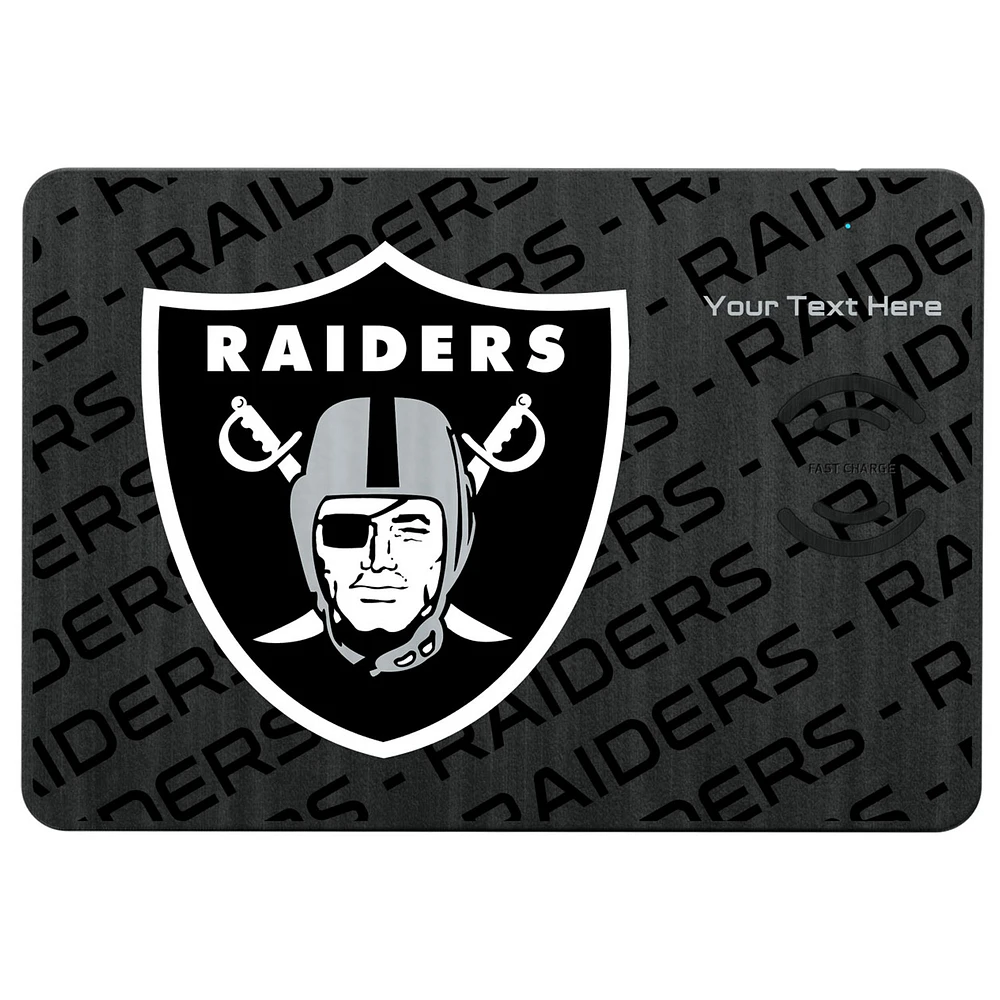 Las Vegas Raiders Personalized Wireless Charger & Mouse Pad