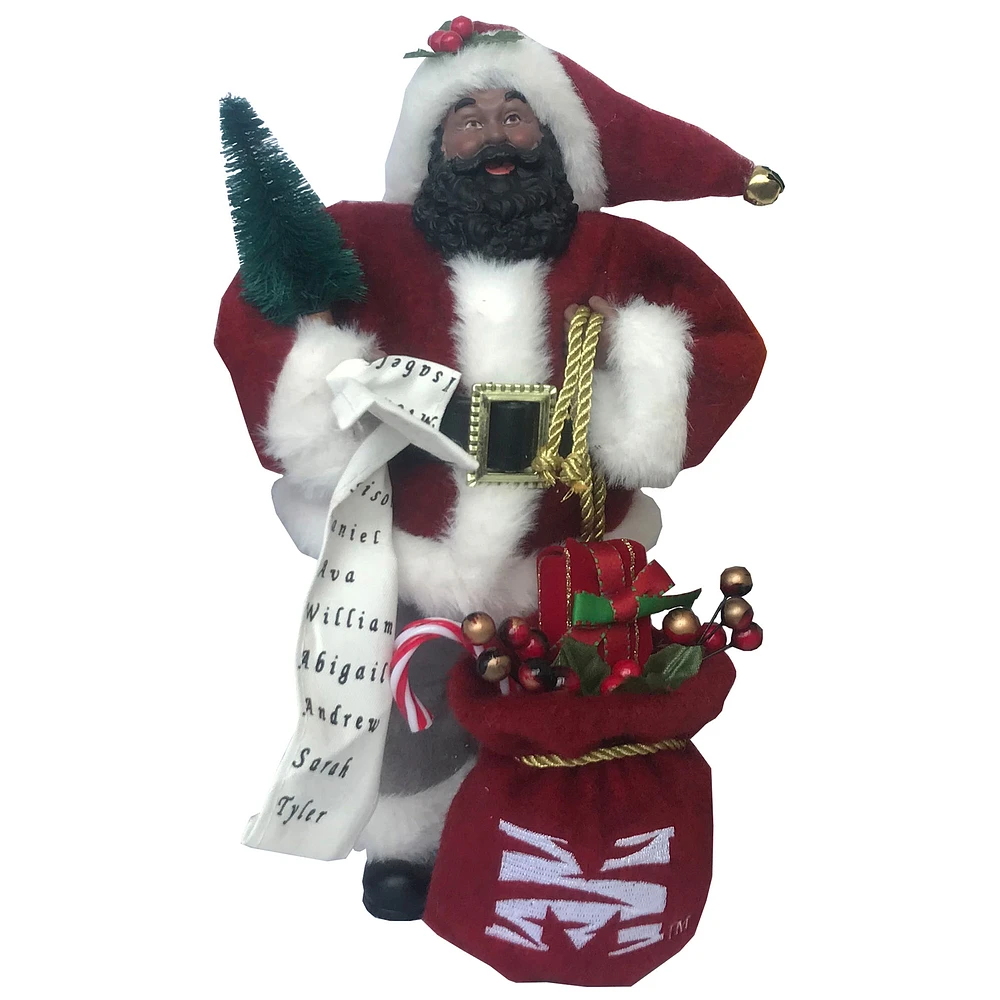 Maroon Morehouse Maroon Tigers 12'' Santa