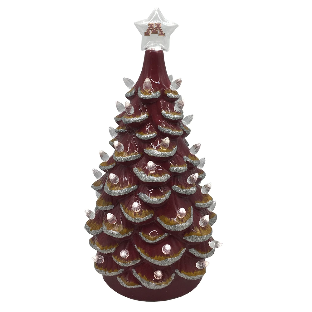 Maroon Minnesota Golden Gophers 14'' Ceramic Tree
