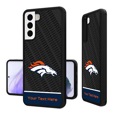 Denver Broncos Personalized EndZone Plus Design Galaxy Bump Case