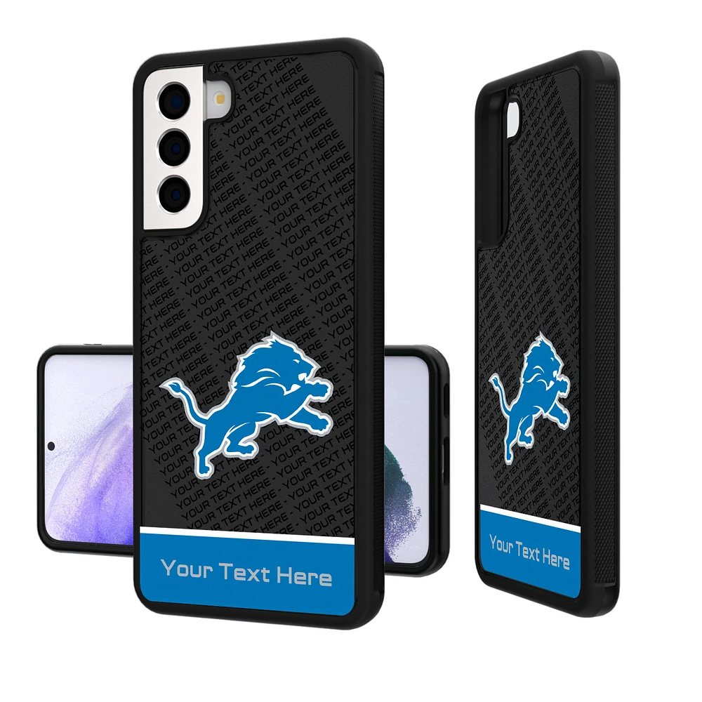 Detroit Lions Personalized EndZone Plus Design Galaxy Bump Case