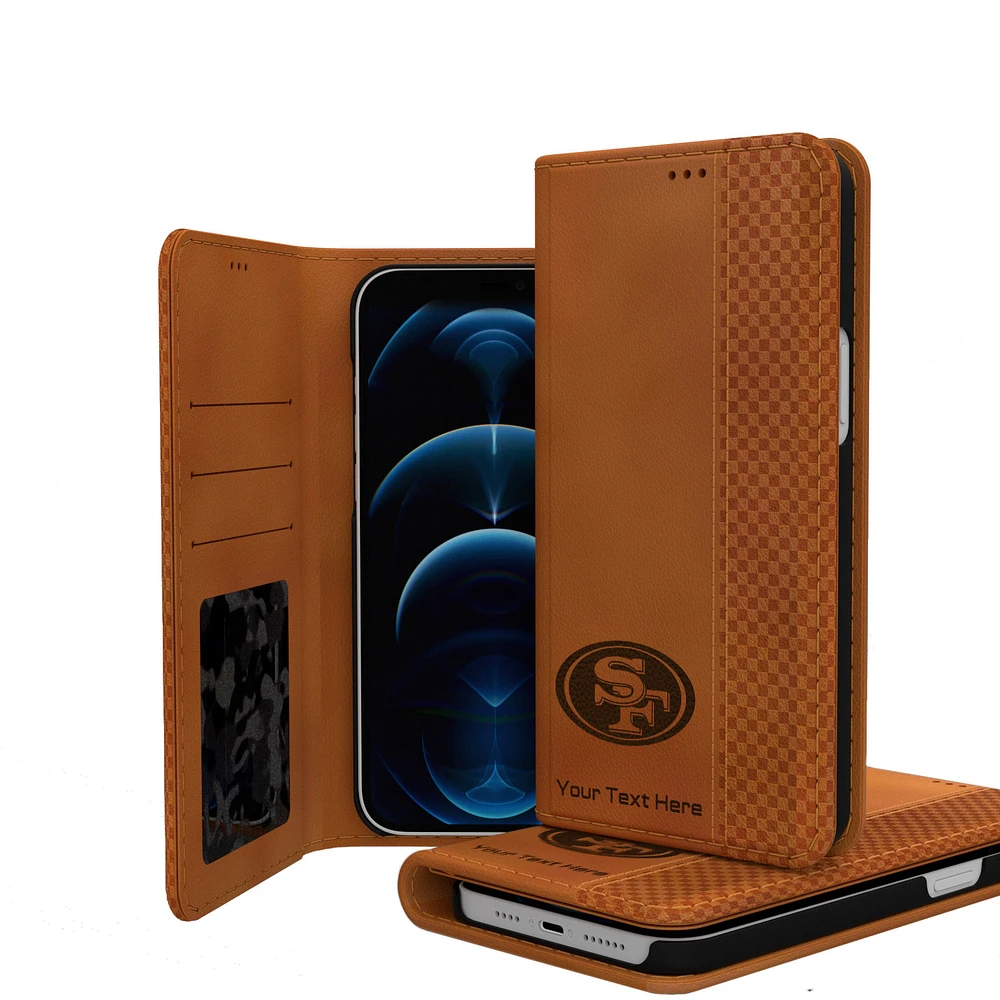 San Francisco 49ers Personalized Burn Design iPhone Folio Case