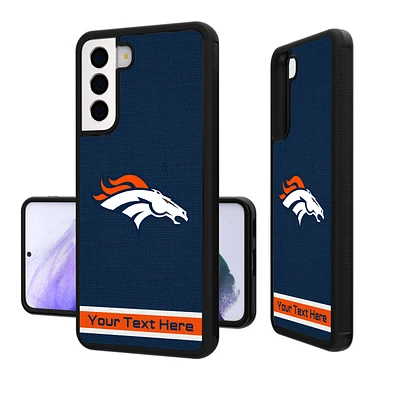 Denver Broncos Personalized Stripe Design Galaxy Bump Case