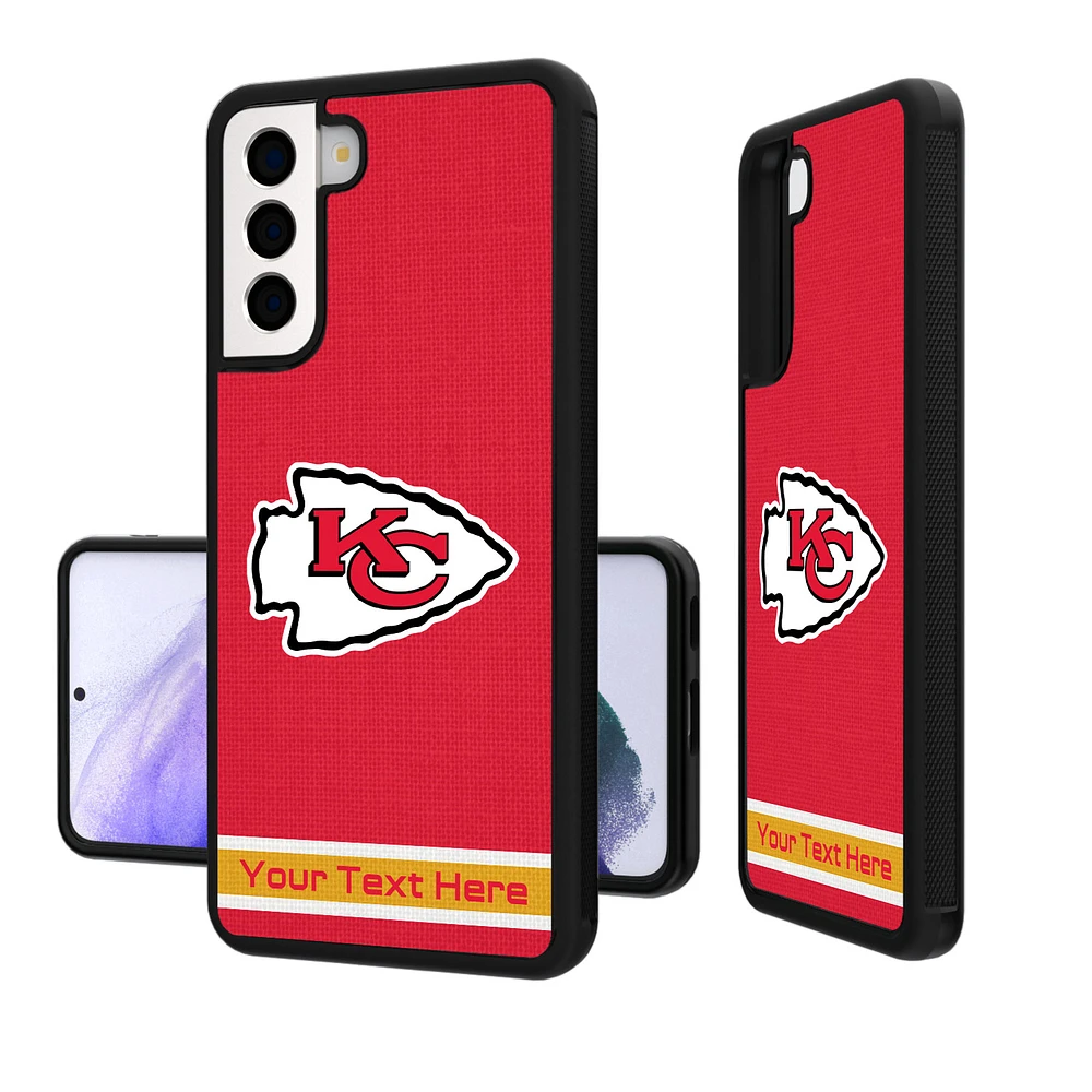 Kansas City Chiefs Personalized Stripe Design Galaxy Bump Case