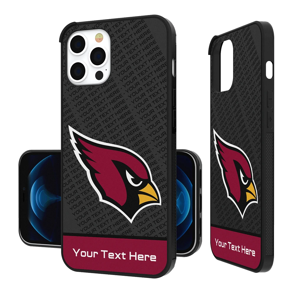 Arizona Cardinals Personalized Endzone Plus Design iPhone Bump Phone Case