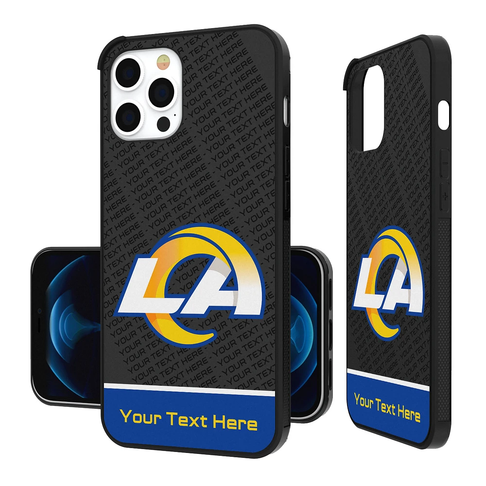 Los Angeles Rams Personalized EndZone Plus Design iPhone Bump Case