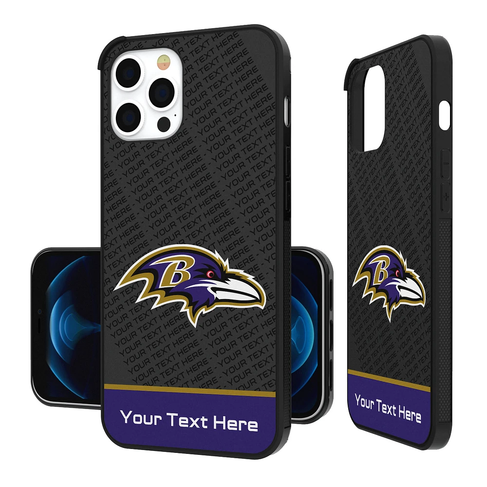 Baltimore Ravens Personalized EndZone Plus Design iPhone Bump Case