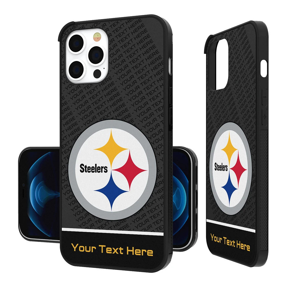 Pittsburgh Steelers Personalized EndZone Plus Design iPhone Bump Case