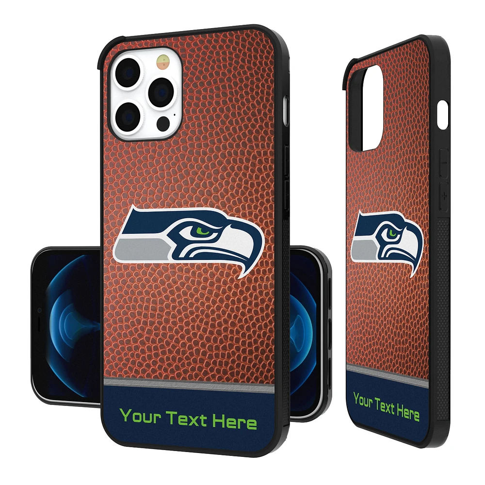 Seattle Seahawks Personalized Football Design iPhone Bump Case