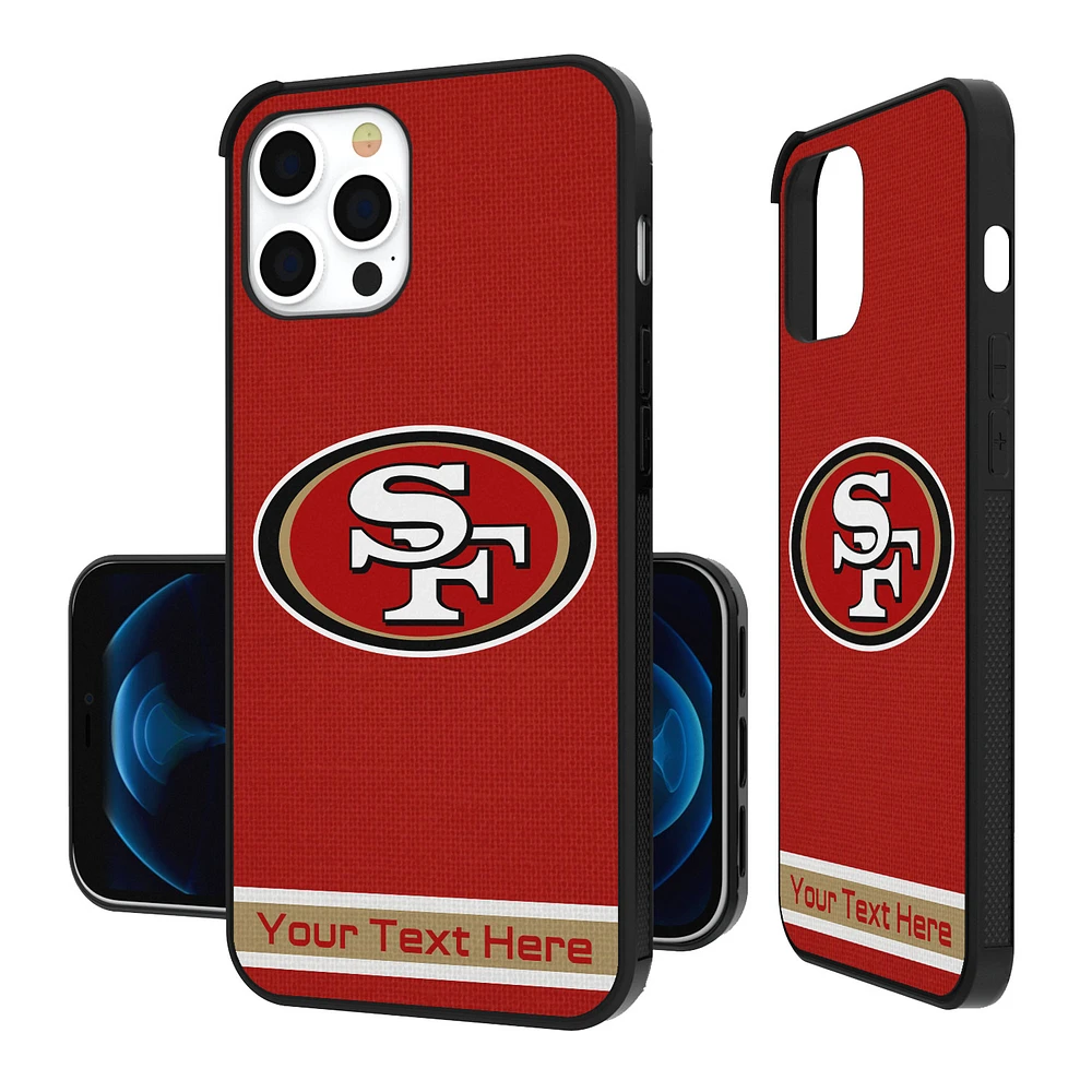 San Francisco 49ers Personalized Stripe Design iPhone Bump Case
