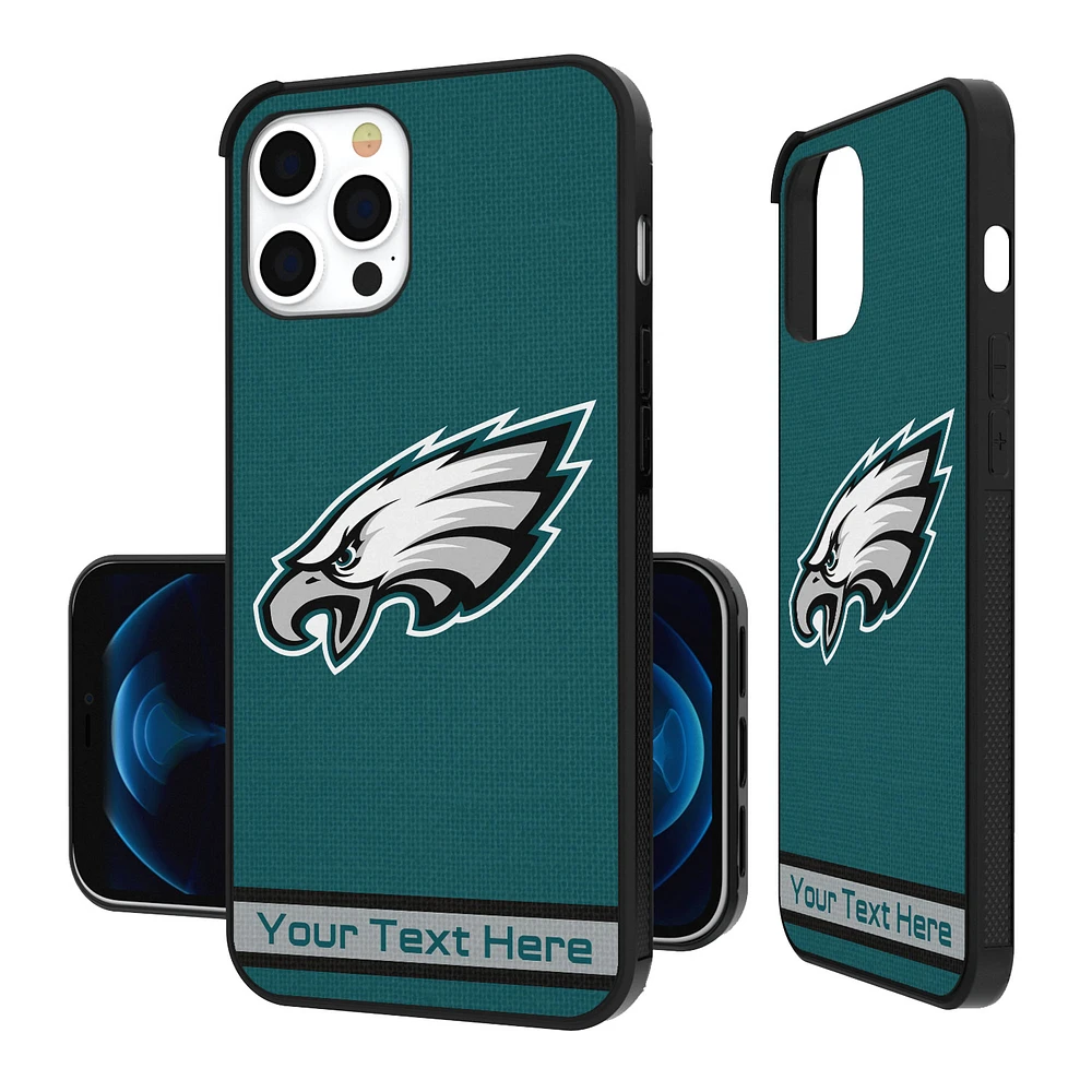 Philadelphia Eagles Personalized Stripe Design iPhone Bump Case