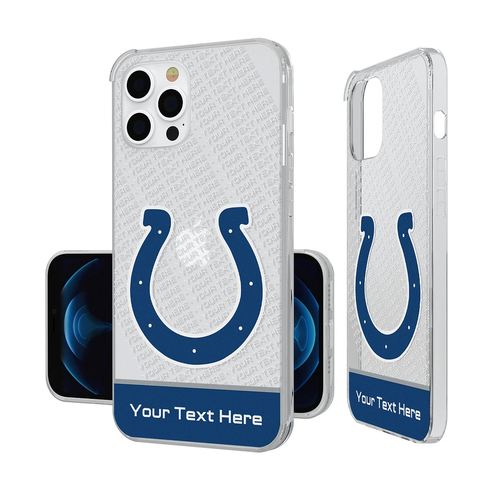 Indianapolis Colts Personalized Endzone Plus Design iPhone Clear Case