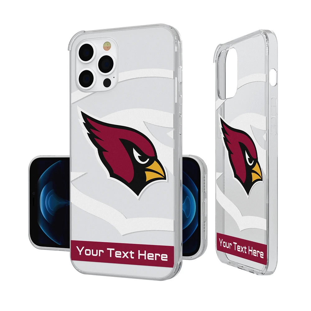 Arizona Cardinals Personalized Tilt Design iPhone Clear Case