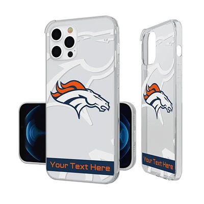 Denver Broncos Personalized Tilt Design iPhone Clear Case