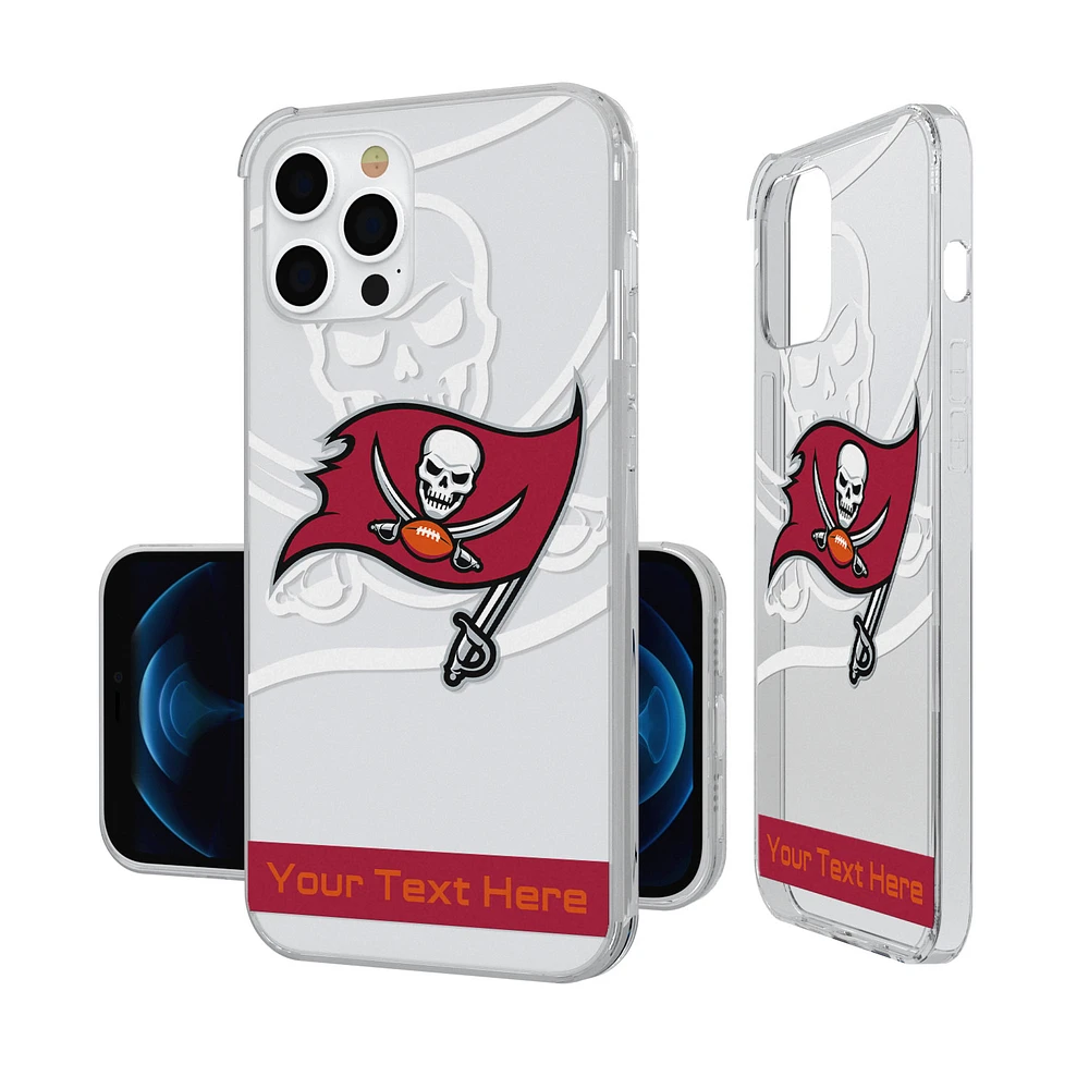 Tampa Bay Buccaneers Personalized Tilt Design iPhone Clear Case