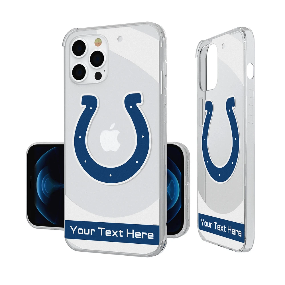 Indianapolis Colts Personalized Tilt Design iPhone Clear Case