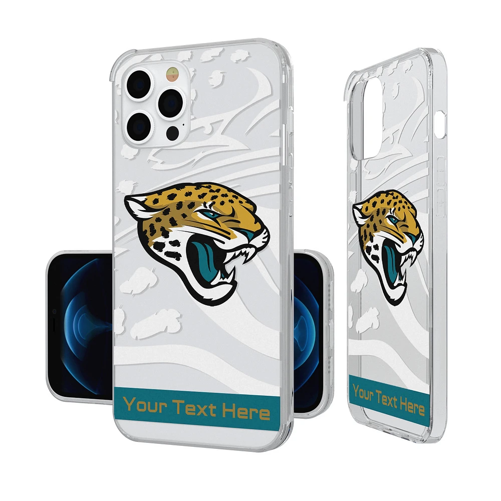 Jacksonville Jaguars Personalized Tilt Design iPhone Clear Case