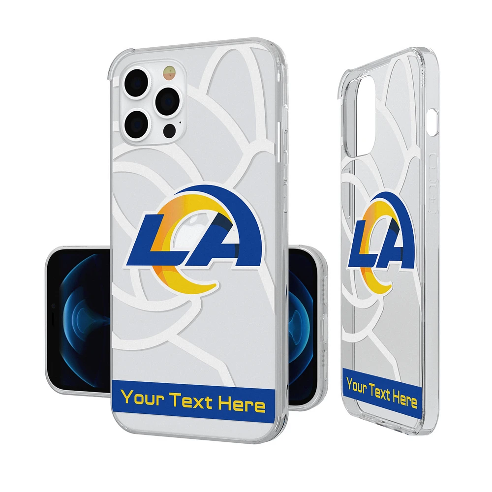 Los Angeles Rams Personalized Tilt Design iPhone Clear Case