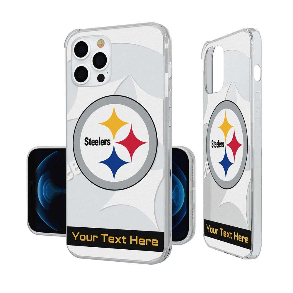 Pittsburgh Steelers Personalized Tilt Design iPhone Clear Case