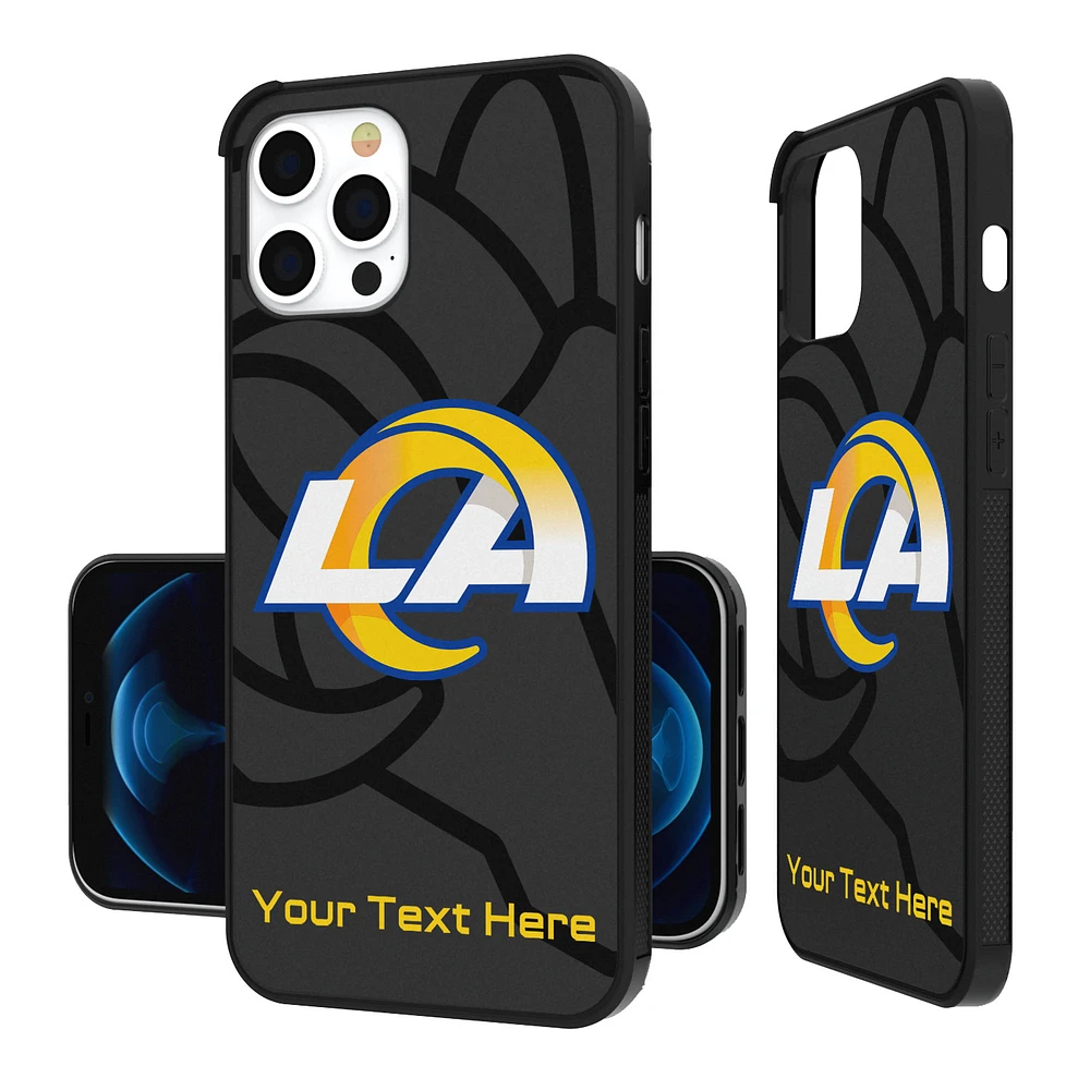 Los Angeles Rams Personalized Tilt Design iPhone Bump Case
