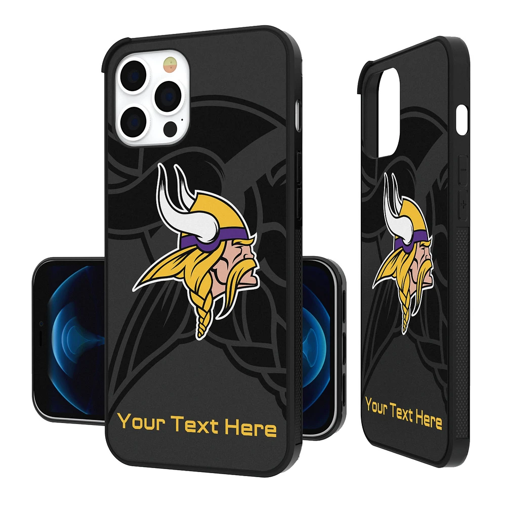 Minnesota Vikings Personalized Tilt Design iPhone Bump Case