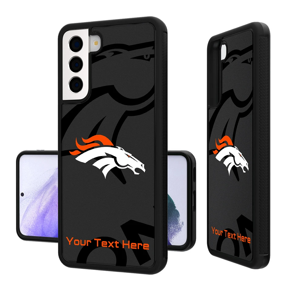 Denver Broncos Personalized Tilt Design Galaxy Bump Case