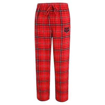 Men's Concepts Sport Red/Black Arkansas State Red Wolves Ultimate Flannel Pants