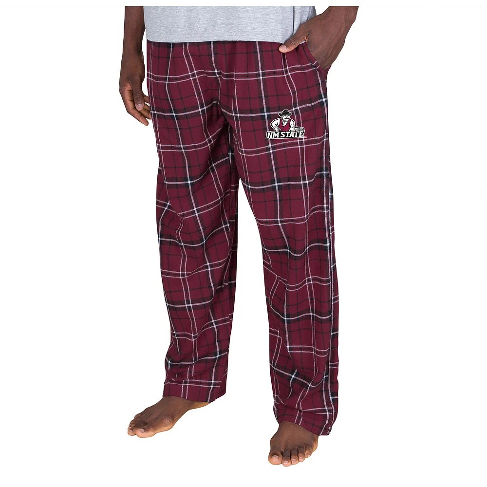 Men's Concepts Sport Maroon/Black New Mexico State Aggies Ultimate Flannel Pants