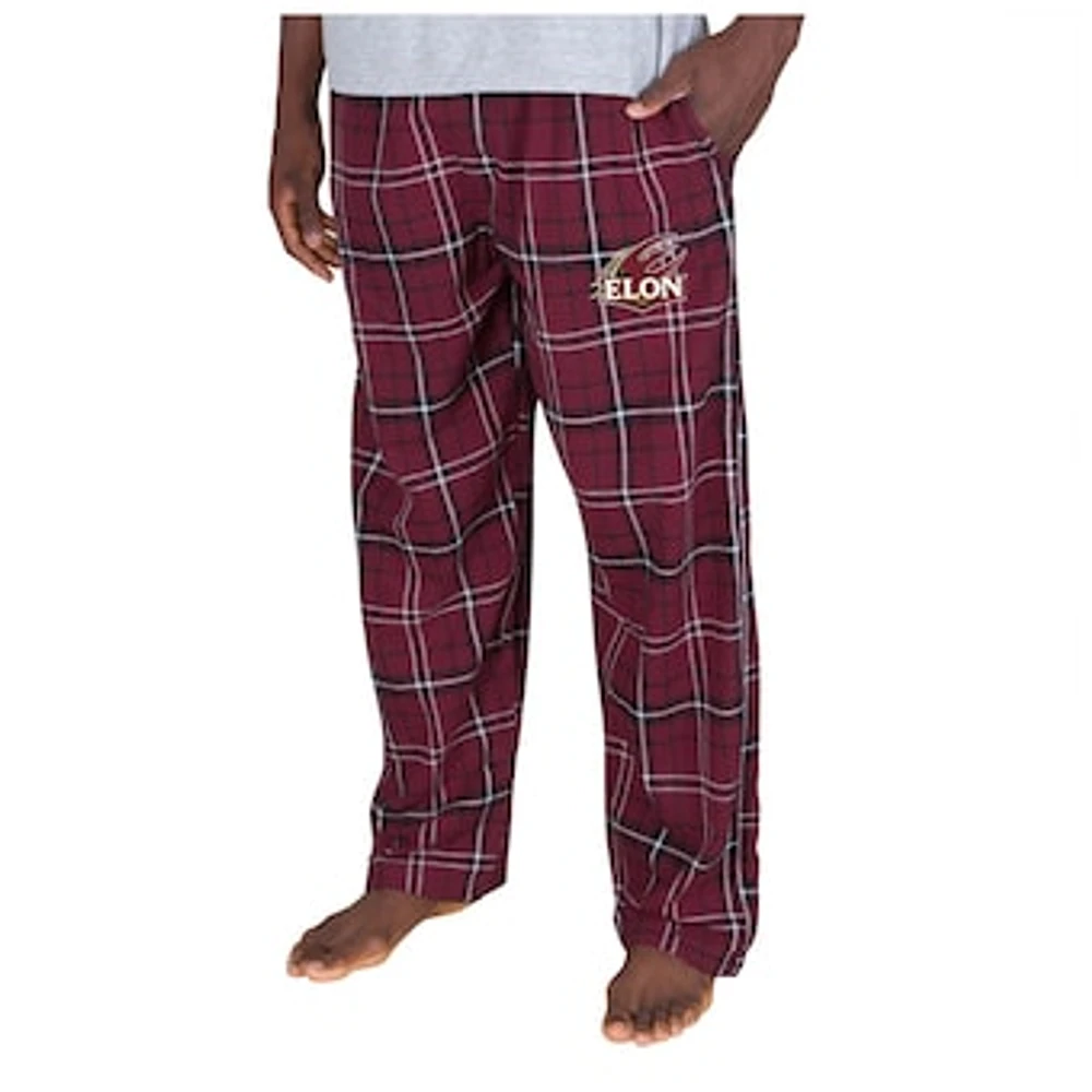 Men's Concepts Sport Maroon/Black Elon Phoenix Ultimate Flannel Pants