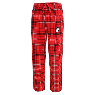 Men's Concepts Sport Red/Black Northeastern Huskies Ultimate Flannel Pants