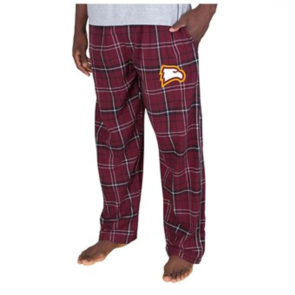 Men's Concepts Sport Maroon/Black Winthrop Eagles Ultimate Flannel Pants