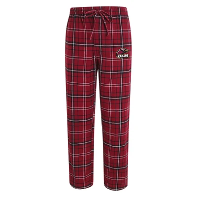 Men's Concepts Sport Maroon/Black ULM Warhawks Ultimate Flannel Pants