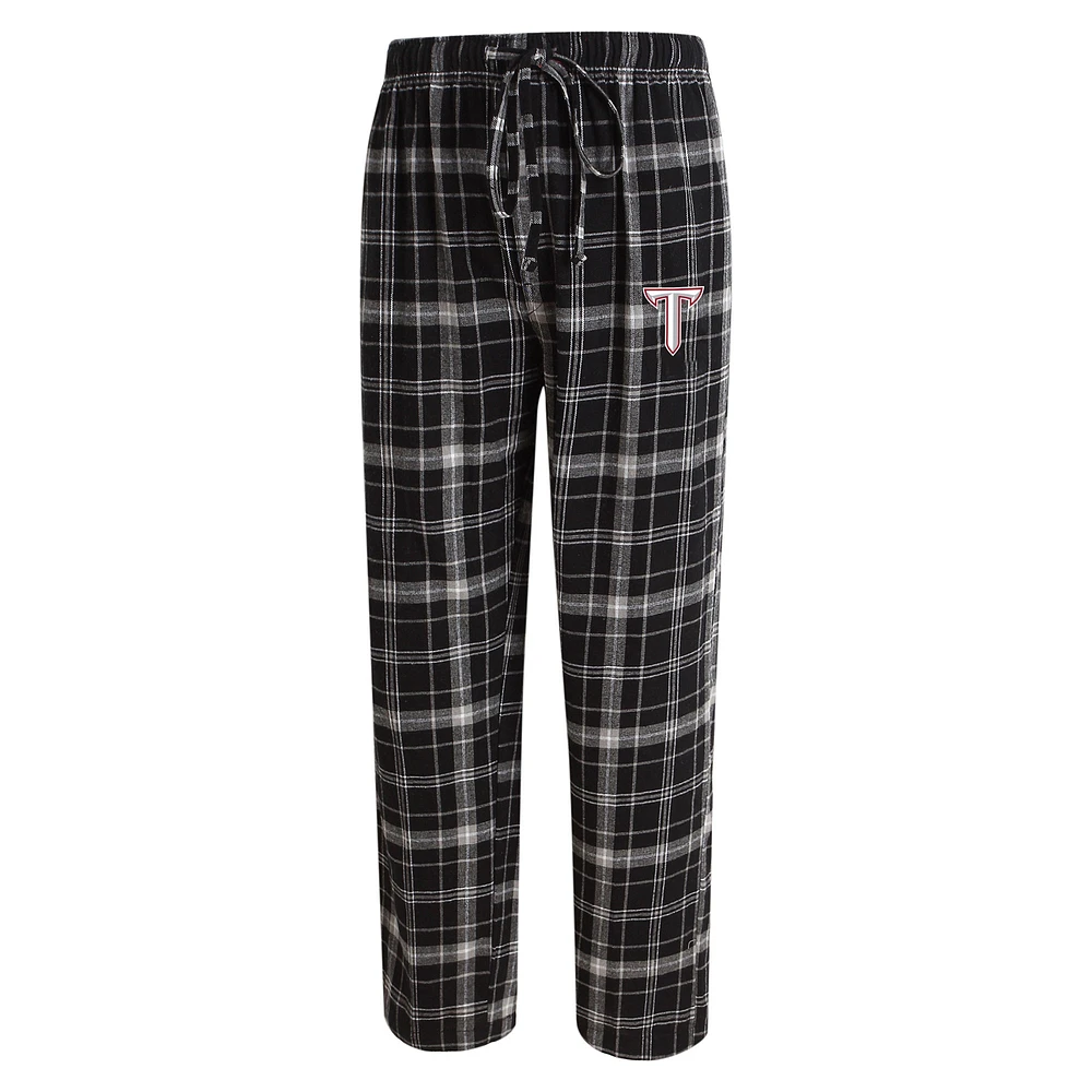 Men's Concepts Sport Black/Gray Troy University Trojans Ultimate Flannel Pants