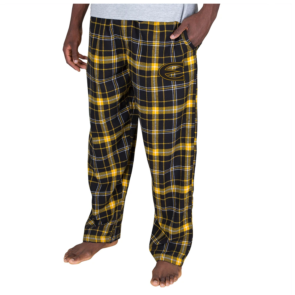 Men's Concepts Sport Black/Gold Emporia State Hornets Ultimate Flannel Pants