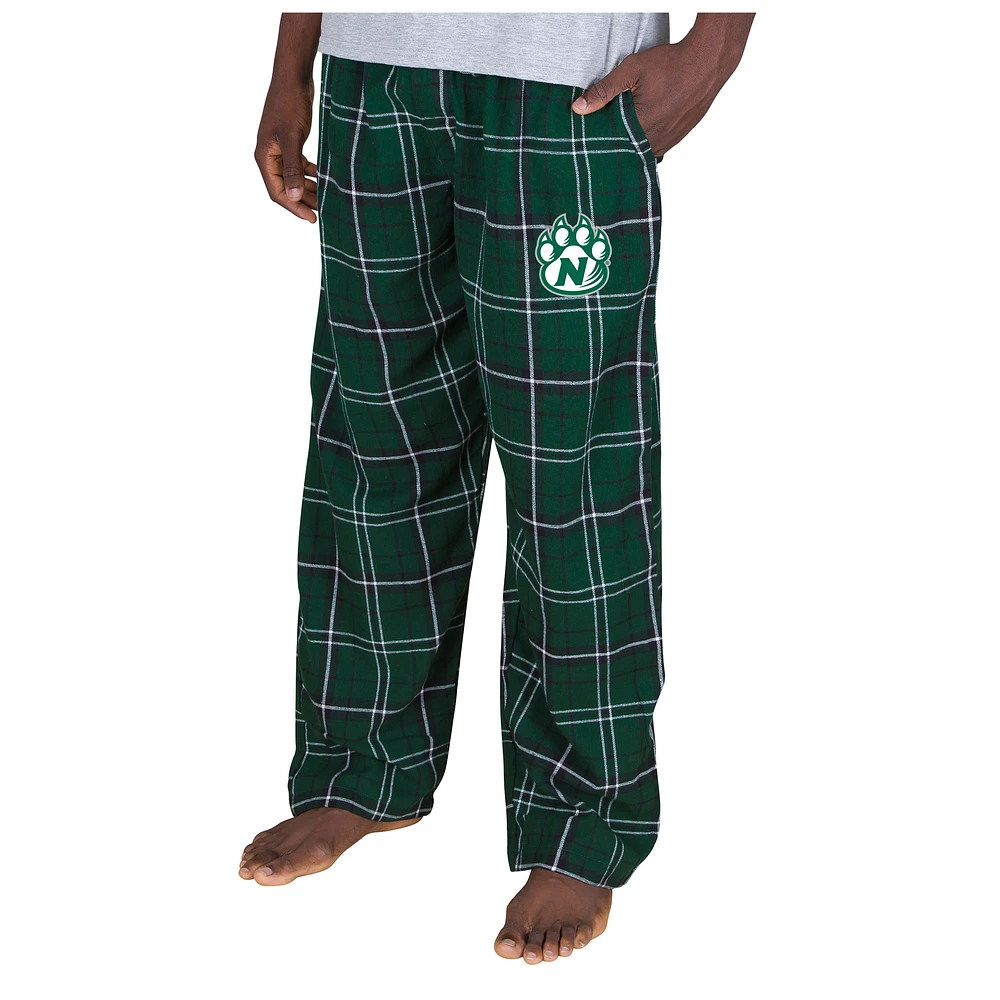 Men's Concepts Sport Hunter Green/Black Northwest Missouri State Bearcats Ultimate Flannel Pants
