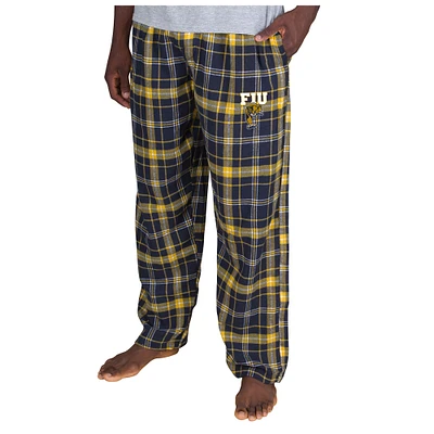 Men's Concepts Sport Navy/Gold FIU Panthers Ultimate Flannel Pants