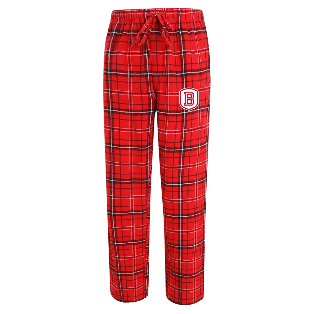 Men's Concepts Sport Red/Black Bradley Braves Ultimate Flannel Pants
