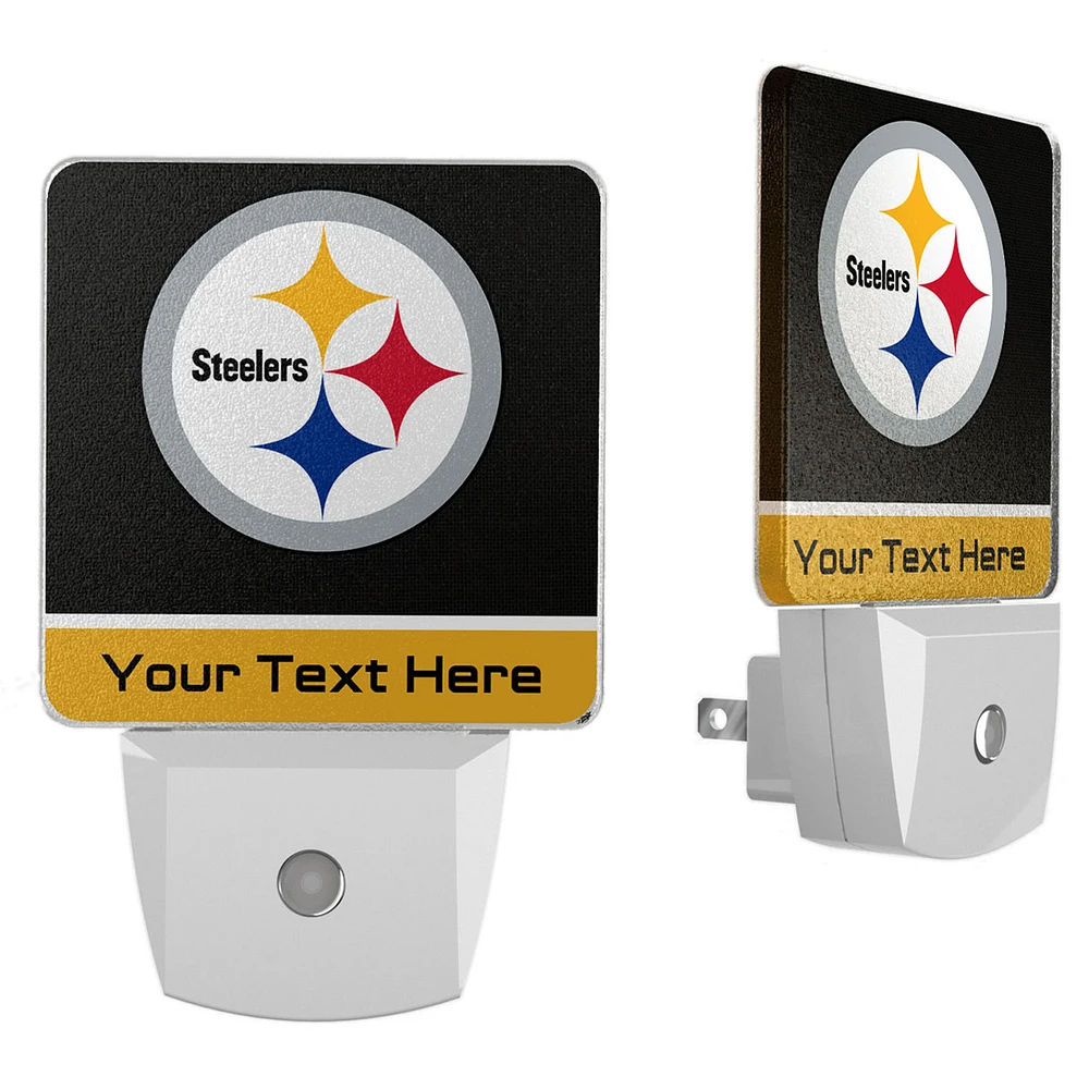 Pittsburgh Steelers Personalized 2-Piece Nightlight Set
