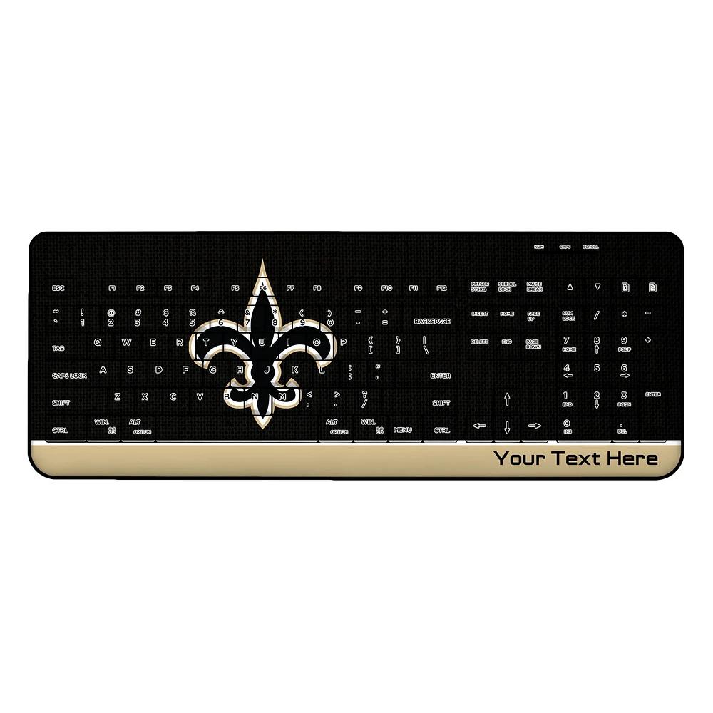 New Orleans Saints Personalized Wireless Keyboard