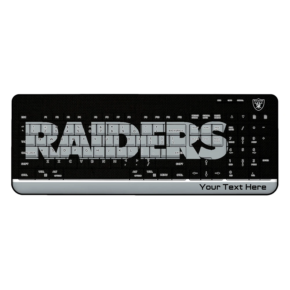 Las Vegas Raiders Personalized Wireless Keyboard
